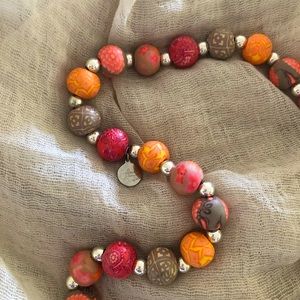 Jilzarah polymer clay bead necklace